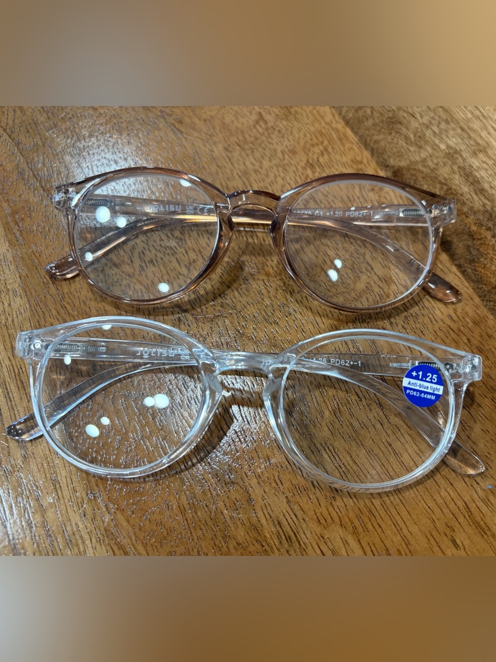 NWT Clear Blue Light Reading glasses, pair of 2.